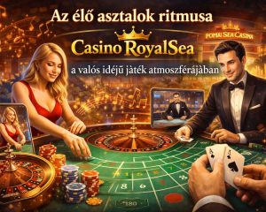 Az élő asztalok ritmusa és Casino RoyalSea a valós idejű játék atmoszférájában Az élő asztalok hangulata akkor működik igazán, ha a jelenlét, a tempó és a kép folyamatos marad. Ebben a közegben a casino royalsea jó példa arra, hogyan áll össze a valós idejű élmény: élő osztók, folyamatos közvetítés, magyar nyelvű asztalok és mobilról is elérhető játékok együtt adják meg az atmoszféra súlyát.